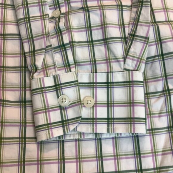 Alan Flusser Plaid Shirt Men's Size XL Long Sleeve Button Up 100% Cotton - Picture 6 of 13